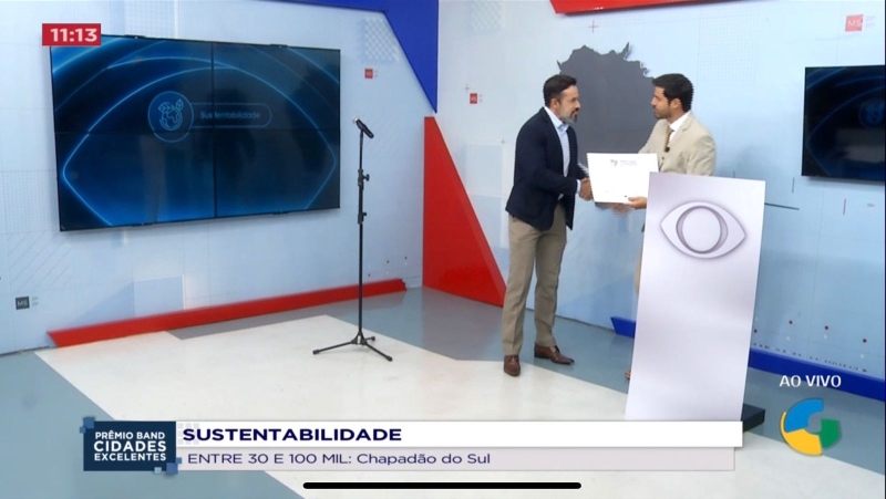 Chapadão do Sul recebe certificado de Sustentabilidade em premiação nacional que reconhece boas práticas de gestão pública