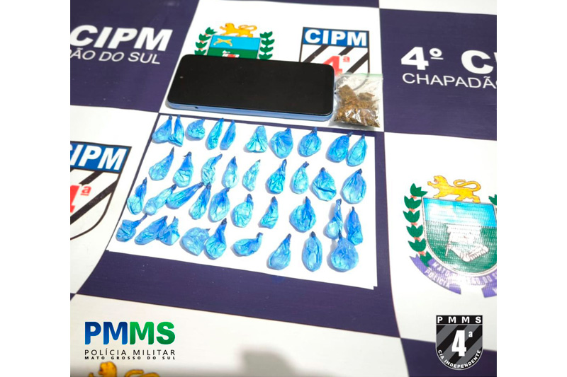 Mulher é presa por tráfico de drogas em Chapadão do Sul