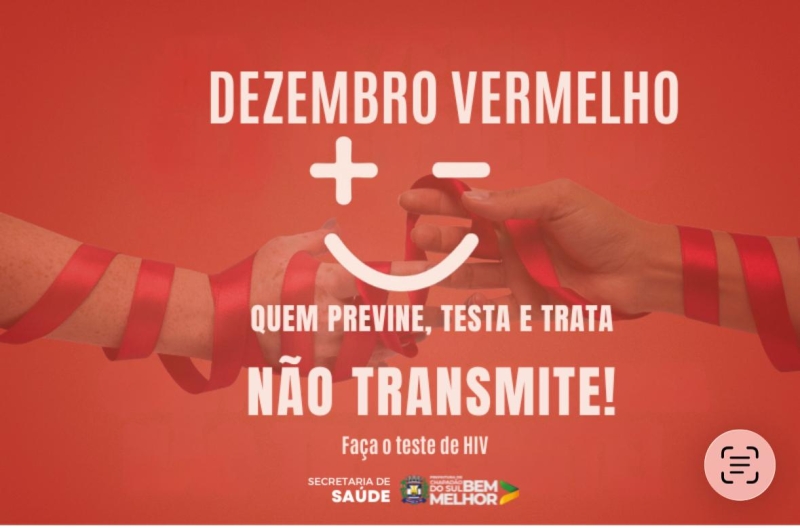 Dezembro Vermelho: mês de conscientização e combate ao HIV/AIDS