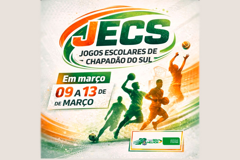 Prefeitura de Chapadão do Sul anuncia Jogos Escolares em março