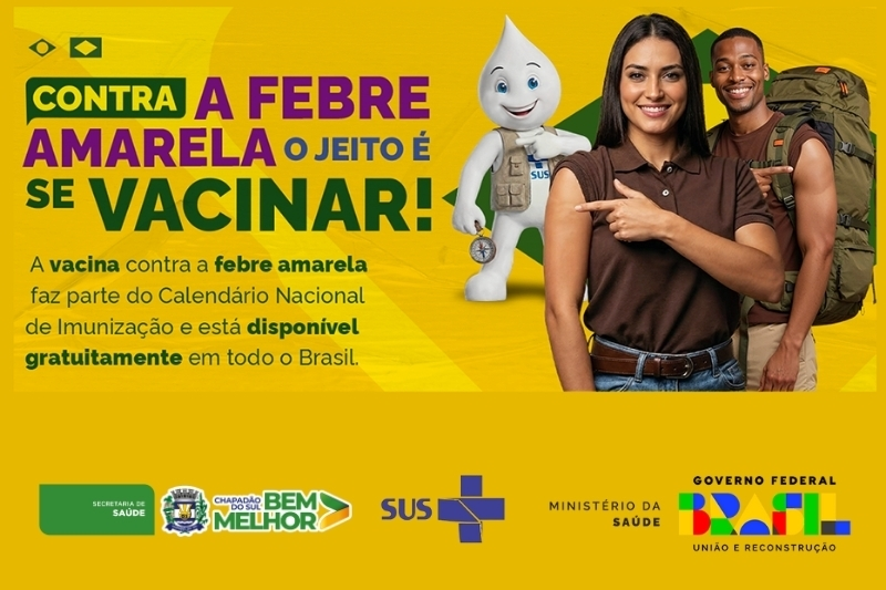 Saúde de Chapadão do Sul destaca importância da vacinação conta a febre amarela