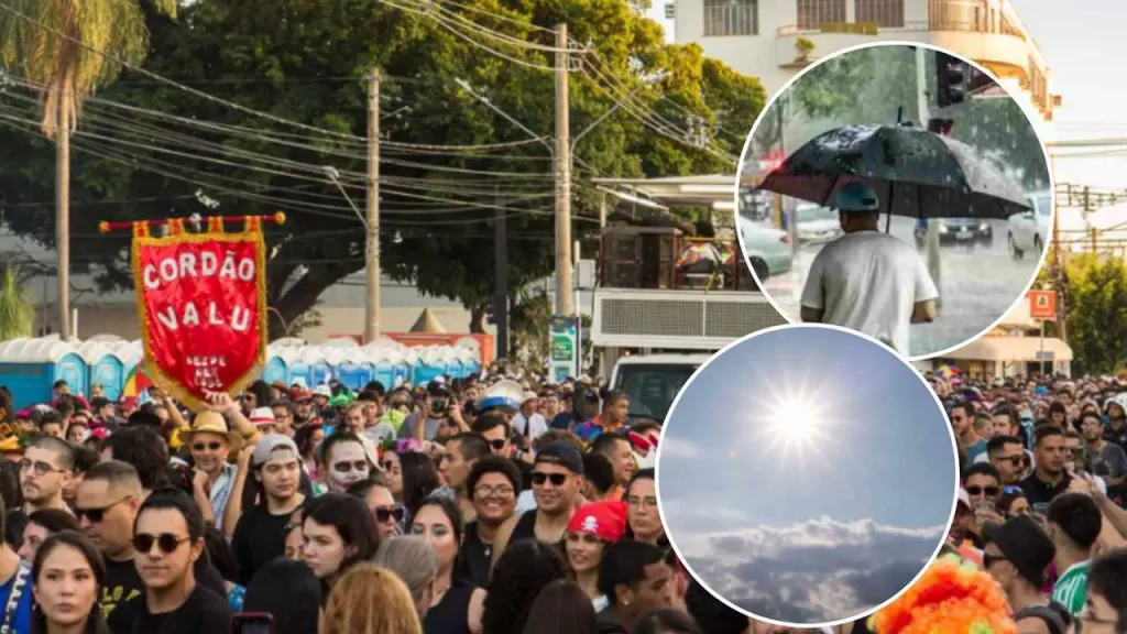 Prepare o protetor solar e a capa de chuva: Carnaval terá calor de 39°C e temporal