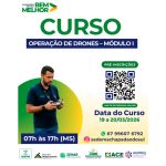 Abertas inscrições para curso de Operação de Drones voltado ao uso da tecnologia no Agronegócio
