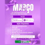 Março Lilás: mulheres terão dia de prevenção e cuidados no ESF Saúde Lar neste sábado