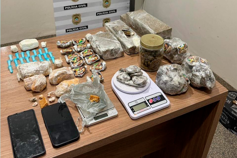 Polícia Civil apreende drogas e prende envolvidos com o tráfico em Chapadão do Sul