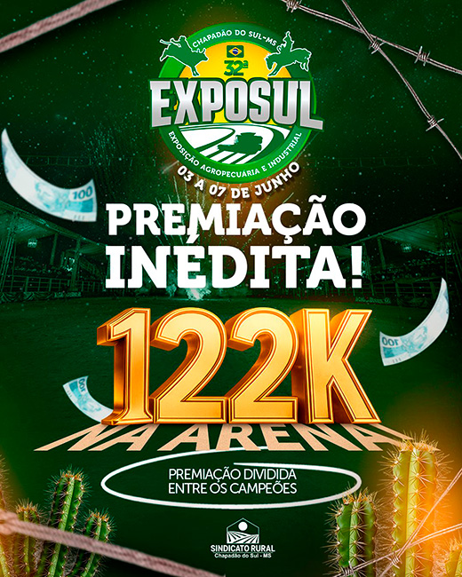 32ª EXPOSUL anuncia premiação inédita de R$ 122 mil