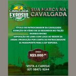 Cavalgada da 32ª EXPOSUL abre cotas de patrocínio para empresas da região