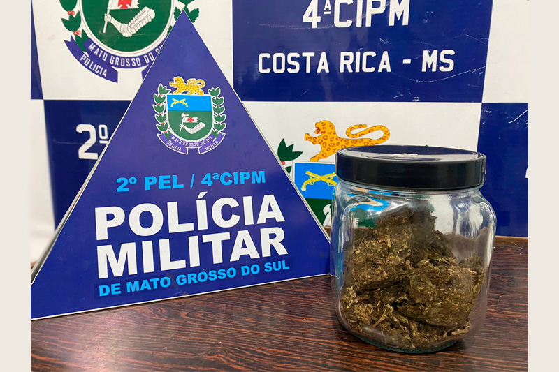 Polícia Militar apreende drogas e prende mulher por tráfico em Costa Rica