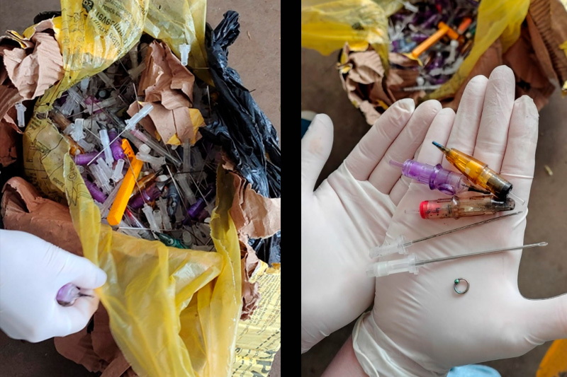 Prefeitura de Chapadão do Sul alerta sobre descarte irregular de materiais perfurocortantes após acidente na CTR