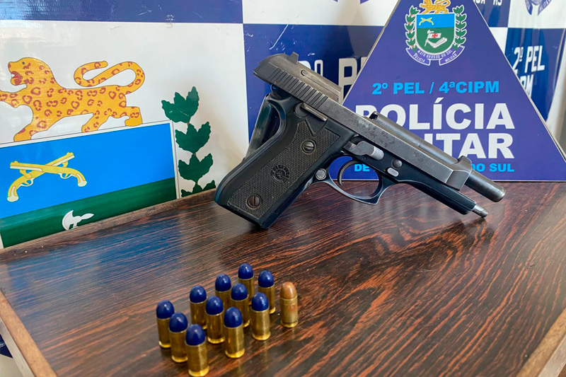 Polícia Militar prende suspeito de homicídio e apreende arma do crime em Costa Rica
