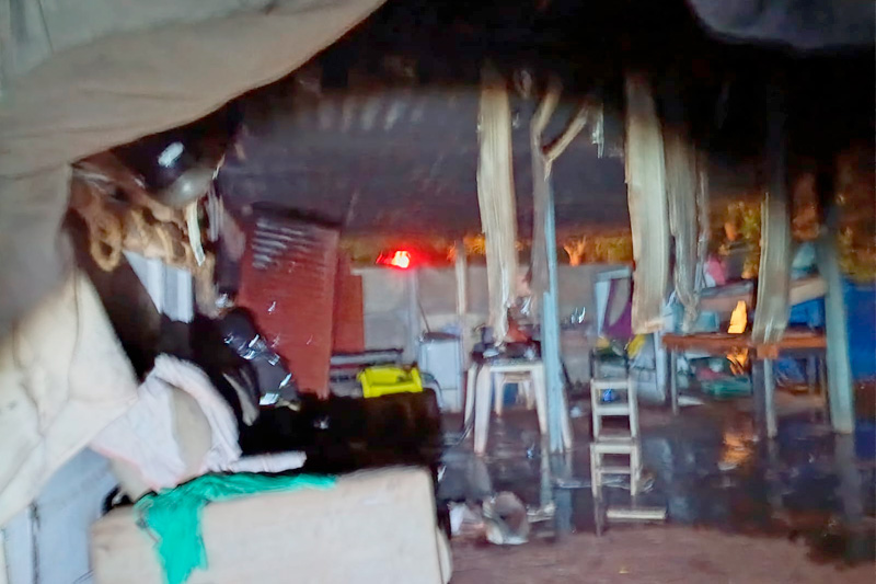 Usuário de drogas incendeia a própria casa e foge do local em Cassilândia