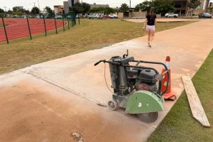 Pista de caminhada do Complexo Esportivo passa por manutenção e recebe melhorias