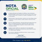 Prefeitura divulga nota sobre a recém-nascida que veio a óbito