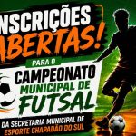 Campeonato Municipal de Futsal está com inscrições abertas em Chapadão do Sul