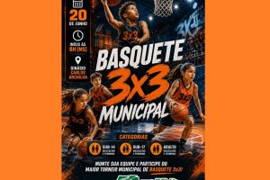 Campeonato Municipal de Basquete 3×3, no dia 20, em Chapadão do Sul