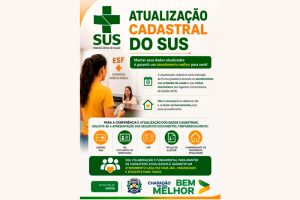 Secretaria de Saúde realiza atualização cadastral dos usuários do SUS nas unidades de saúde de Chapadão do Sul