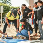 Departamento de Cultura promove dia especial com pintura temática da Copa do Mundo para as crianças