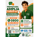 Prefeitura amplia canais da Ouvidoria e disponibiliza atendimento gratuito pelo 0800 999 2080