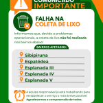 Coleta de lixo é temporariamente afetada em cinco bairros de Chapadão do Sul