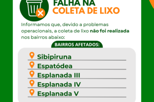 Coleta de lixo é temporariamente afetada em cinco bairros de Chapadão do Sul