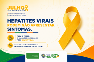 Chapadão do Sul reforça a conscientização sobre as hepatites virais durante o Julho Amarelo