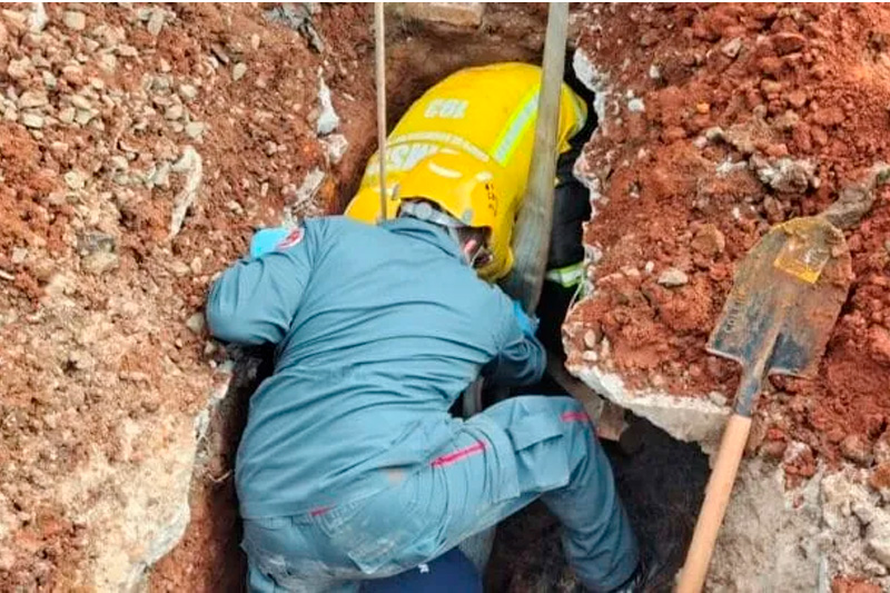 Trabalhador que sofreu soterramento em obra em Paraíso das Águas morre após cinco dias internado