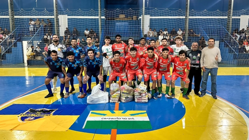 Campeonato Municipal de Futsal: esporte e solidariedade caminham juntos em Chapadão do Sul