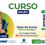 Executivo Municipal abre inscrições para Curso de Inglês – Nível I em parceria com o SEST SENAT