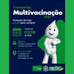 Chapadão do Sul inicia Campanha de Multivacinação para crianças e adolescentes nesta segunda-feira (3)