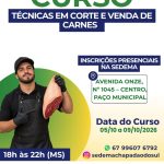 Chapadão do Sul oferece curso gratuito de Técnicas em Corte e Venda de Carnes