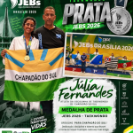 Orgulho de Chapadão do Sul, Júlia Fernandes conquista ouro na Série Prata dos JEBs e é campeã nacional de Taekwondo
