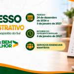 Prefeitura de Chapadão do Sul estabelece recesso administrativo de 24 de dezembro a 3 de janeiro